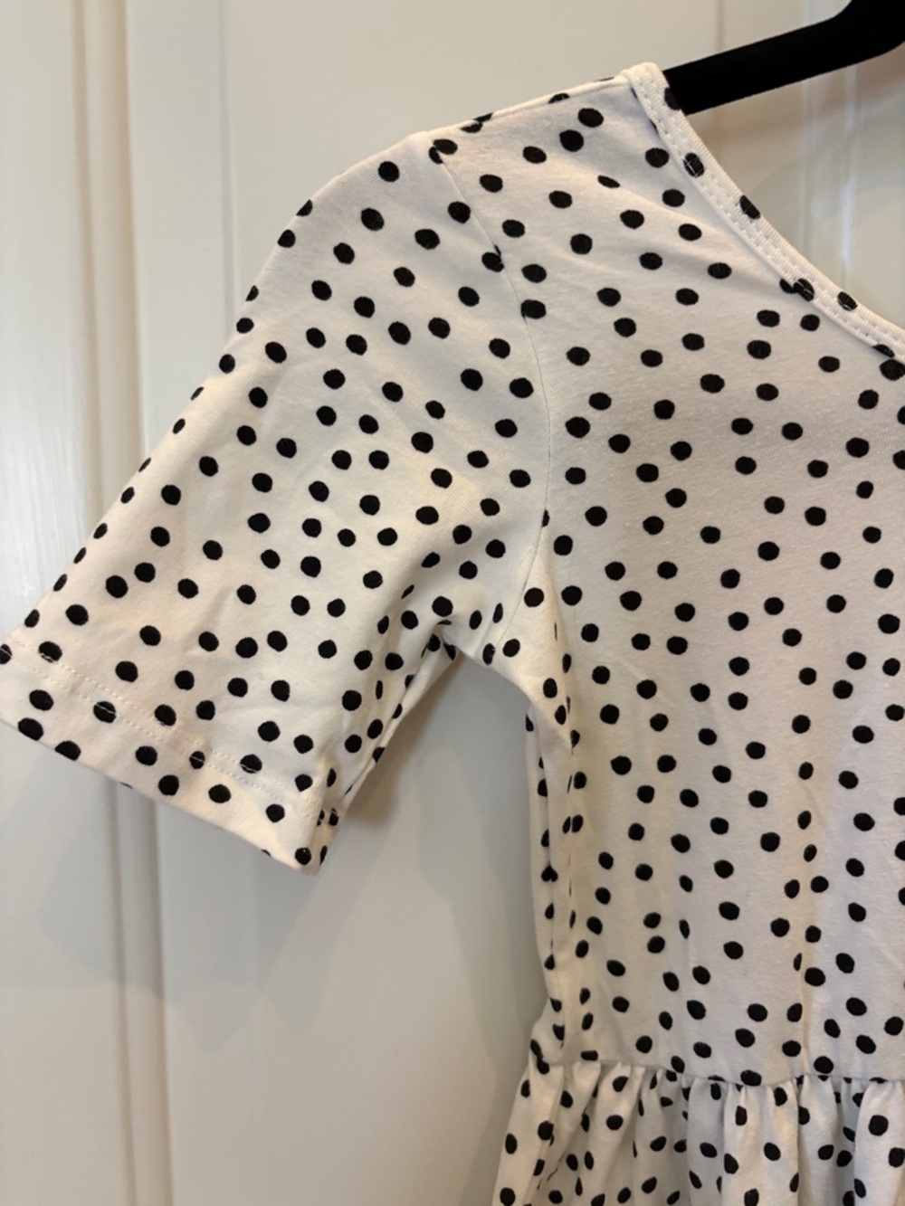 Alice + Ames Polka Dot Twirl Dress; Size 10 Girls ; Black White Smocked - Picture 2 of 6